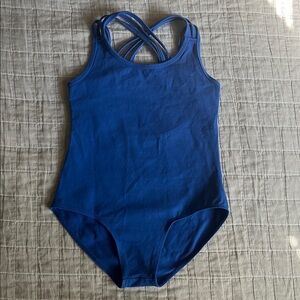 Girls Coblat Blue Strappy Open back leotard
She wore it once and then grew out!